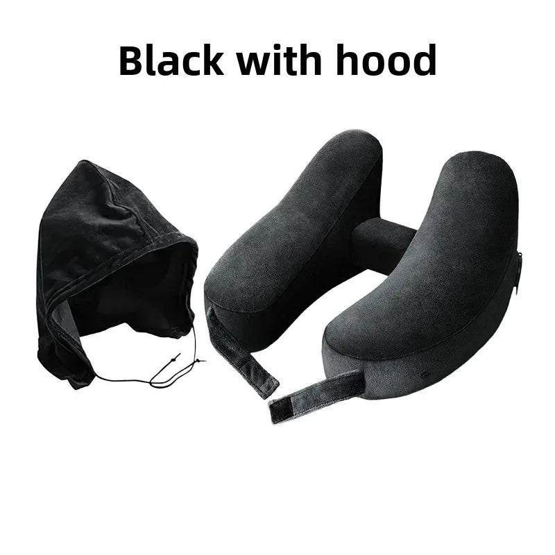 Portable Travel H-Shaped Inflatable Neck Pillow High-Quality Aviation Standard Neck Support Pillow For Infants And Adults