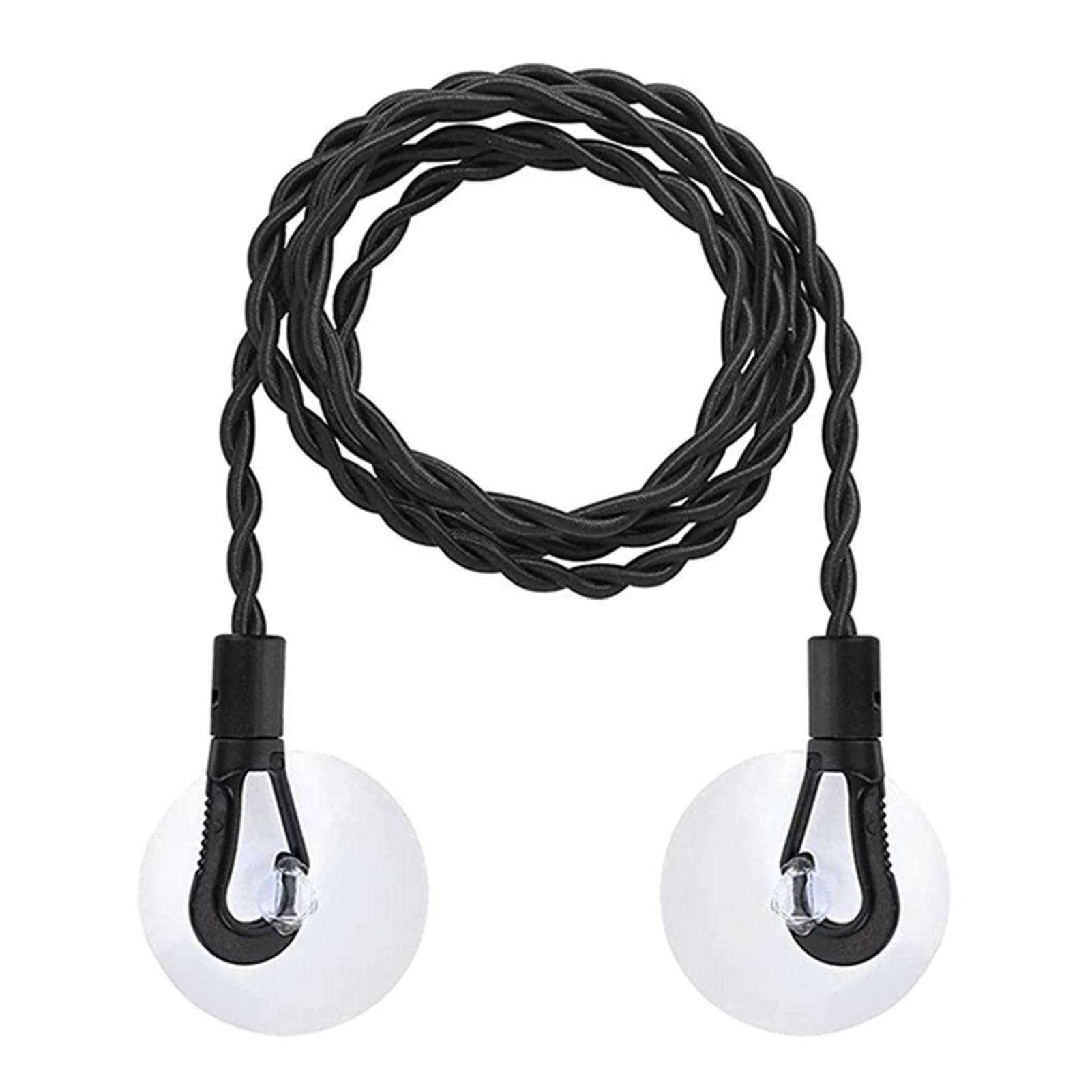 Powerful Suction Cup Stretch Clothesline With Hooks Easy Installation Laundry Line For Hotel Room