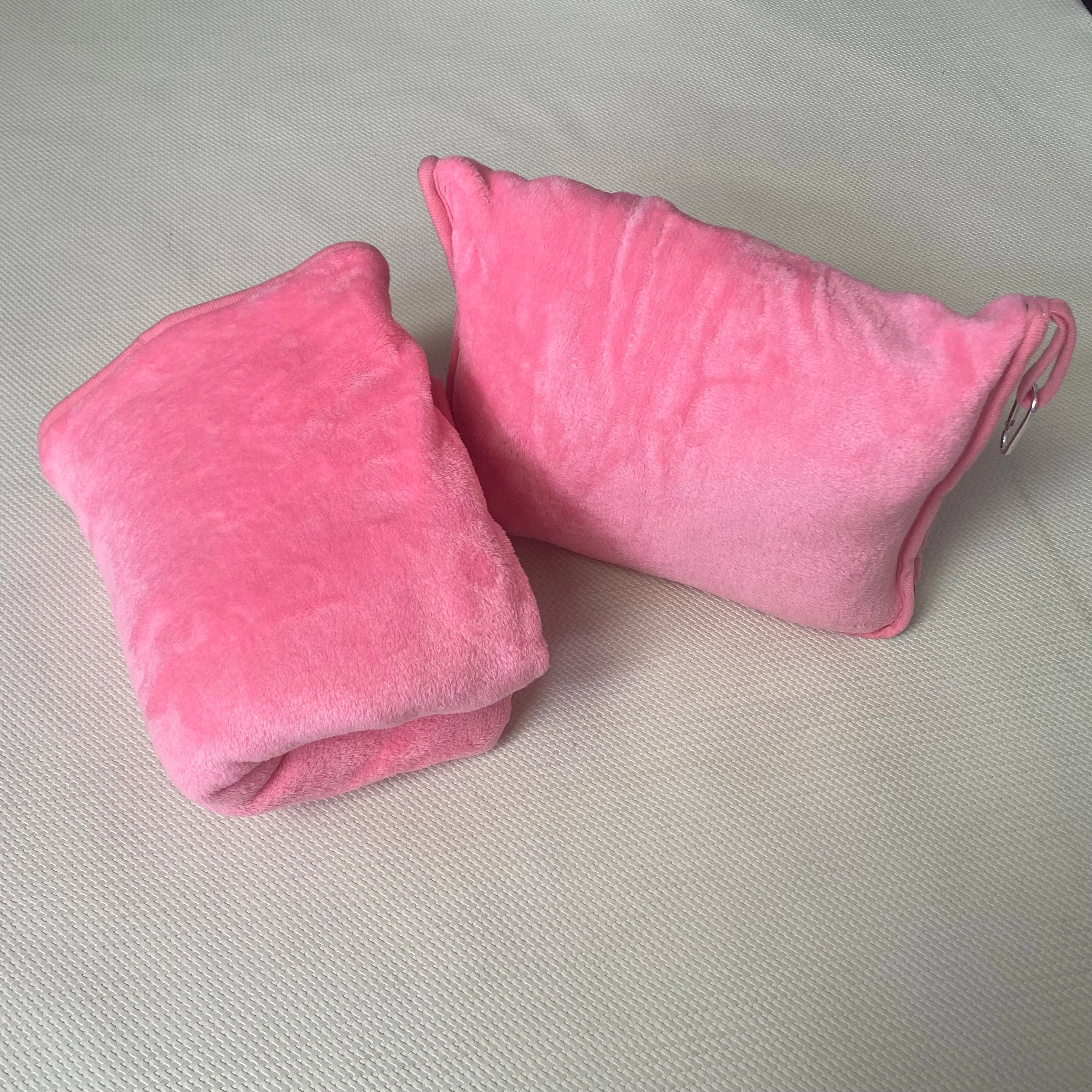 Portable Two-In-One Travel Blanket, Airplane Blanket, Pillow Cushion Blanket, Multifunctional Foldable Blanket
