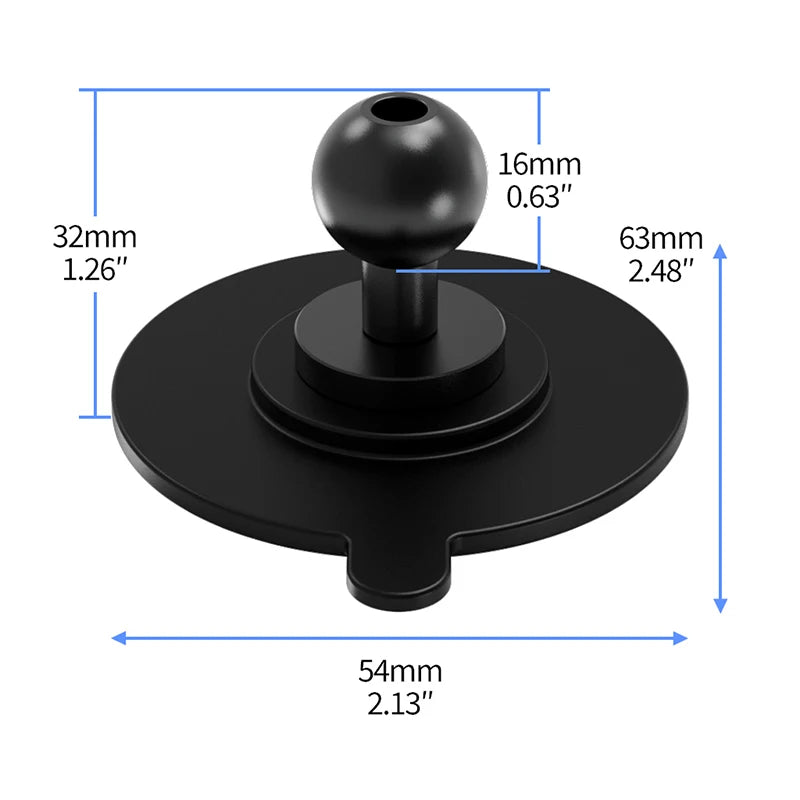Strong Adhesive Sticker 1/4 Screw Mount Car Dashboard Adhesive Tape Phone Holder for Gopro Insta360 osmo 360 Action Stand Base