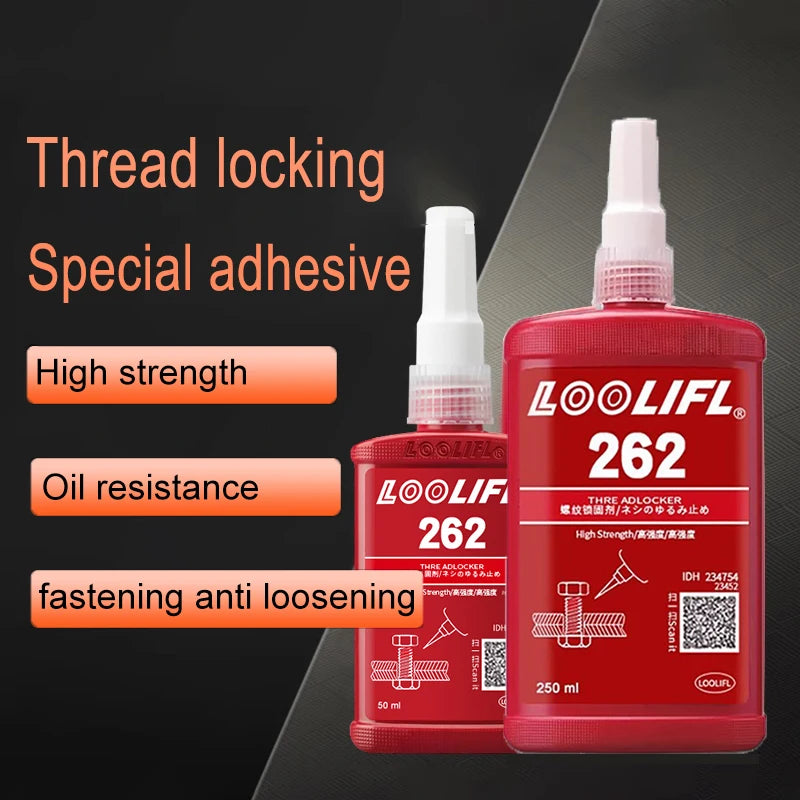 Loctite 262 Screw Lock Threadlocker Quickly Cured Thread Locking Agent Anaerobic Adhesive Corrosion-Resistant Anti-LooseningGlue