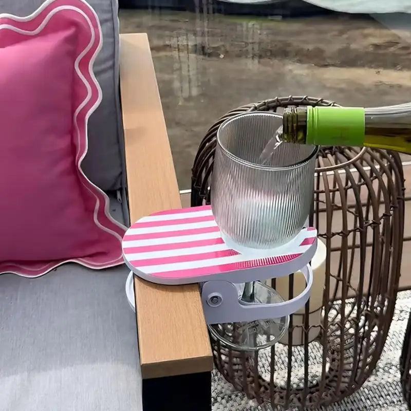 Mainstays Clip-On Drink Holder - Secure Your Beverage Anywhere, Beach Chair Cup Holder With Clamp, Portable Cup Holder For Desk