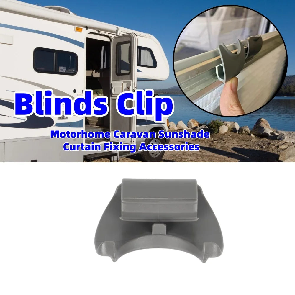 1PCS Blinds Clip Plisse Window Blind Fly Screen Catch Clip Motorhome Caravan Sunshade Curtain Fixing Accessories For Horrex Duo