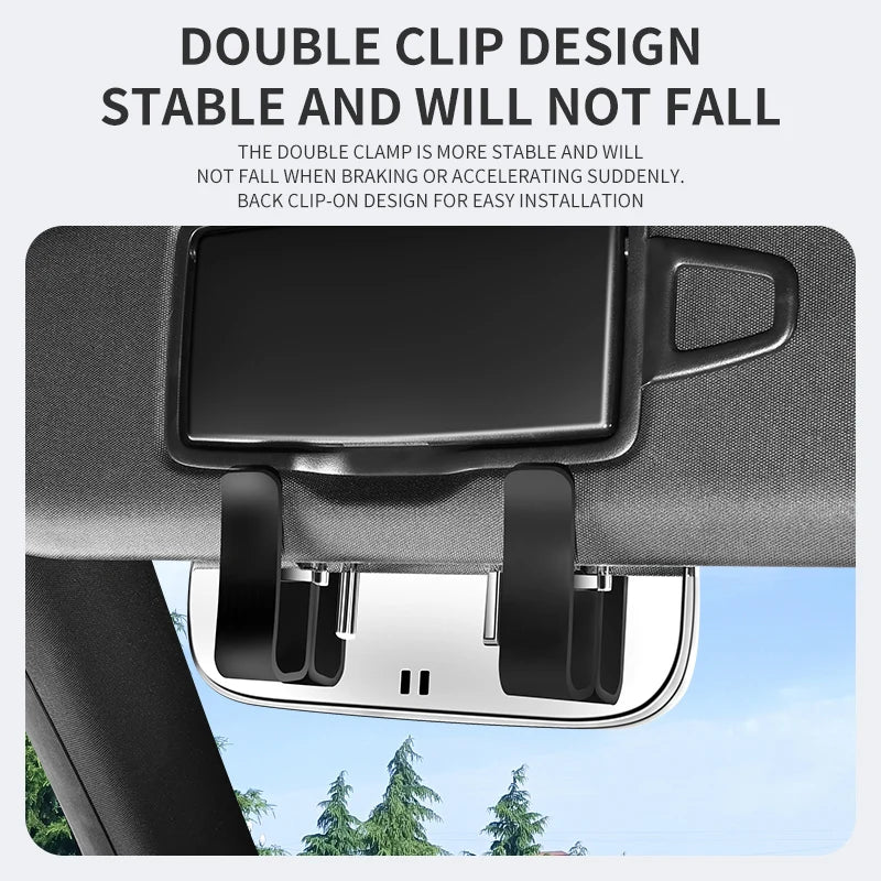 Car Glasses Box Portable Car Sunglasses Holder In The Car Driving Glasses Holder Eyeglass Case Sun Visor Car Lenses Holder