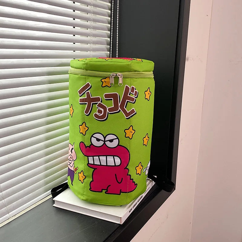 Cartoon  Backpack Sport Travel Bag Cute Biscuit Box Zipper School Bag Badminton Rackets Storage Bag Package Gift