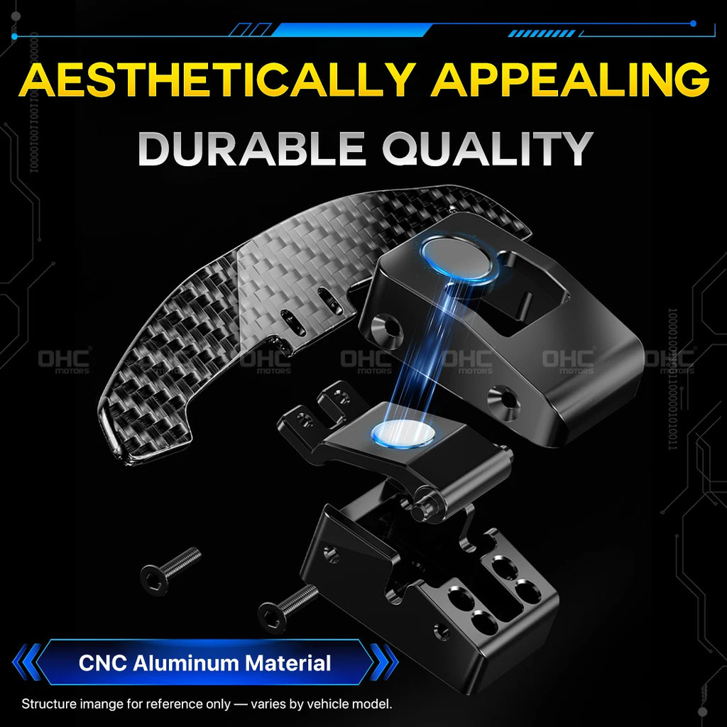 OHC Carbon Fiber Magnetic Paddle Shifters For Volkswagen VW Golf 8 MK8 GTI R R line 2021 2022 2023 2024 2025