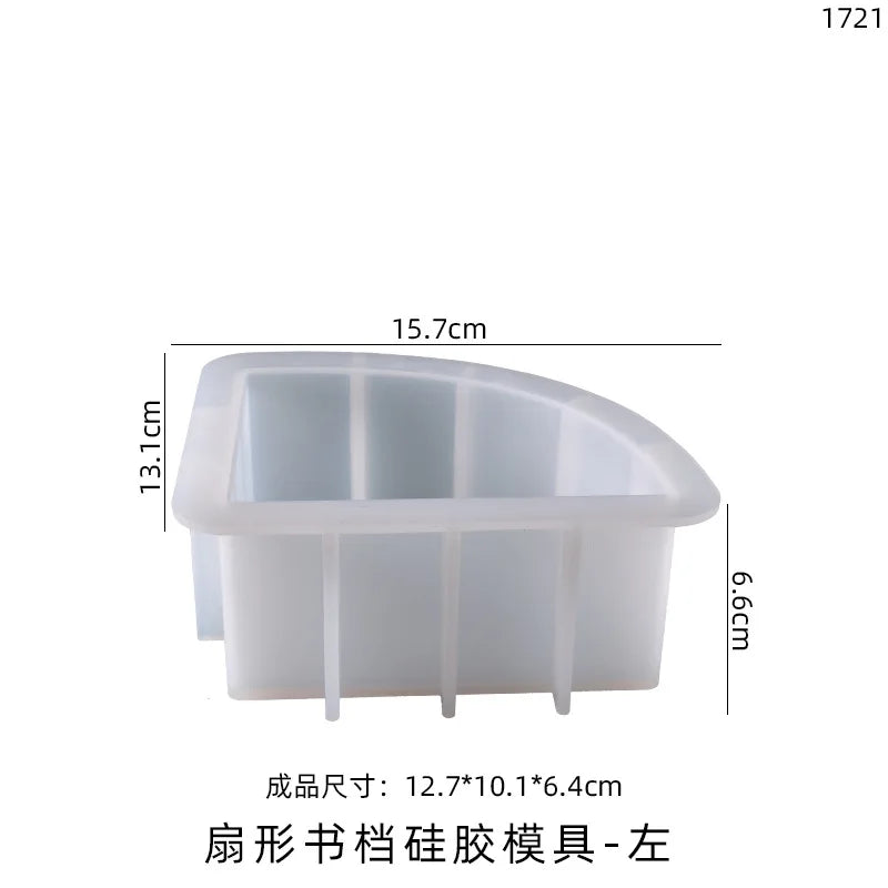 DIY Crystal Silicone Resin Mold Geometry Large Cube Heart Shaped Round Rectangular Mirror Silicone Mold For Resin Casting Making