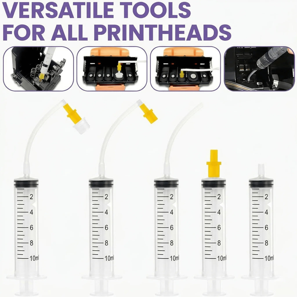 MIRAVEXL 100ml Printhead Cleaning Kit Liquid Solution for HP Epson Canon Brother Inkjet Printer Head Unclog Cleaner Repair Tool