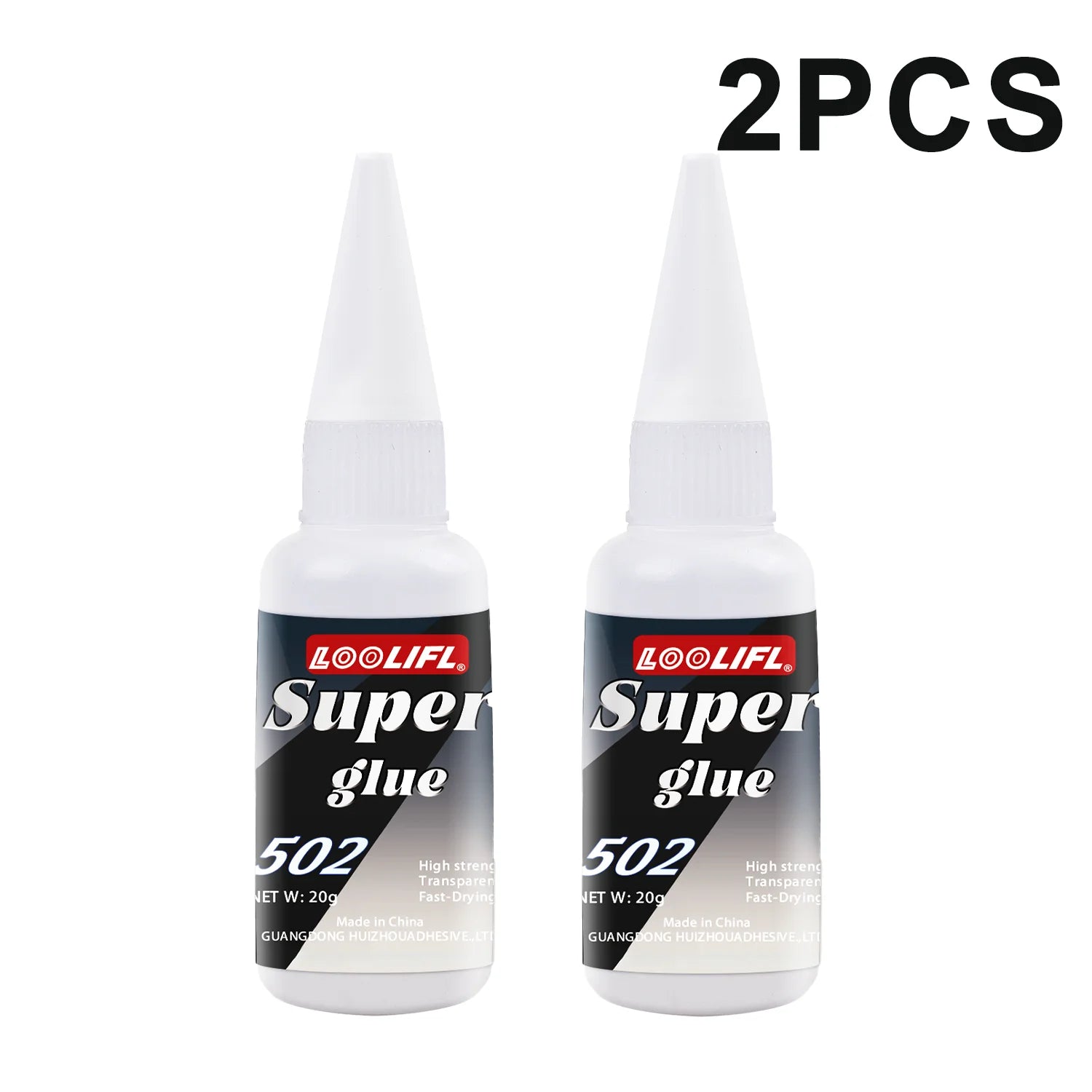 Loolifl, Best-Selling 1-25Pcs 502 Super Glue, Quick-Drying Cyanoacrylate Adhesive for Glass, Leather, Rubber, Wood, Metal, Strong Industrial Strength Glue
