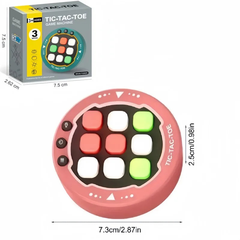 Portable Handheld Board Indoor Game Toy Classic Fingertip Toy Board Game Multifunctional Electronic Tic-Tac-Toe Board