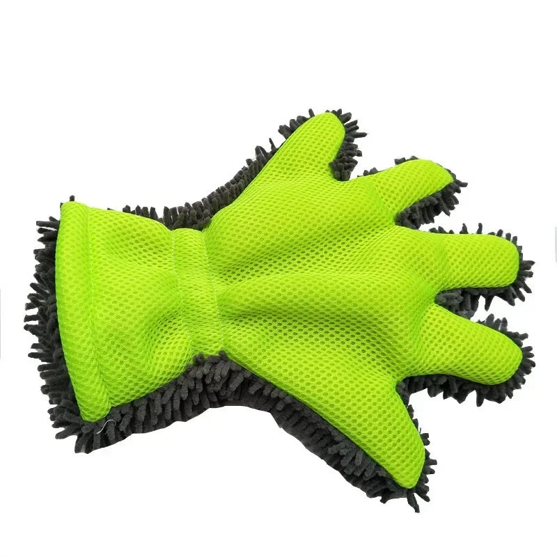 1/2pcs Ultra-Luxury Microfiber Car Wash Gloves Car Cleaning Tool Home Use Multi-function Cleaning Brush Detailing Washing Gloves