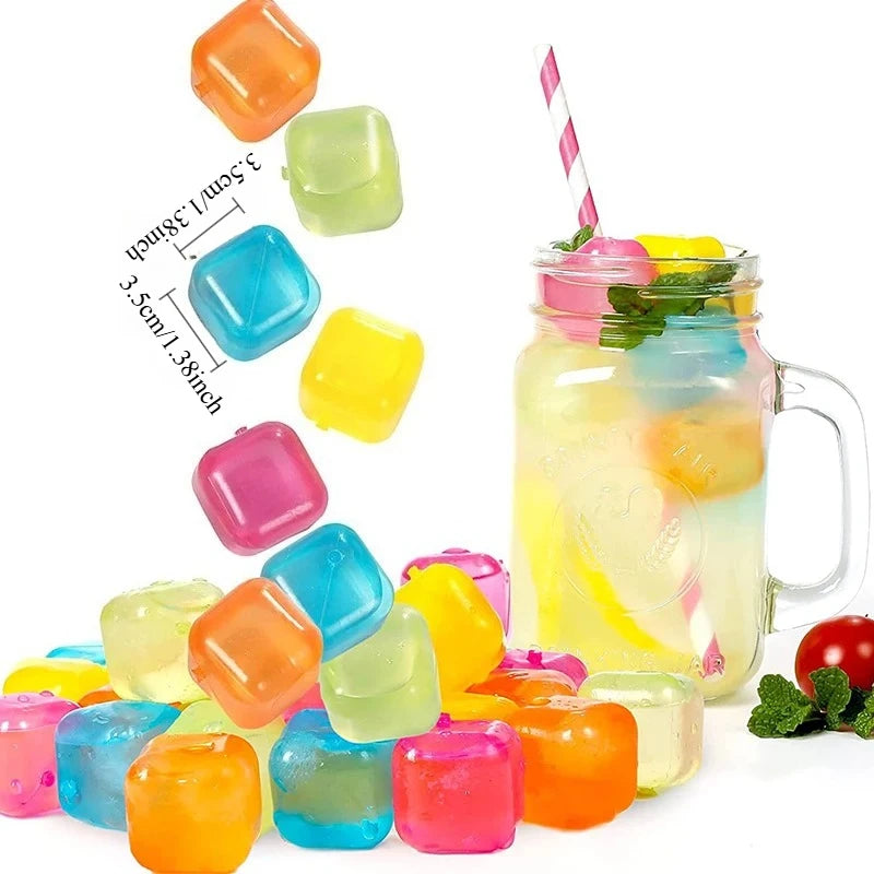 Reusable Whiskey Ice Stones Rocks Summer Drink Cooler Plastic Wear Resistant Cubes
