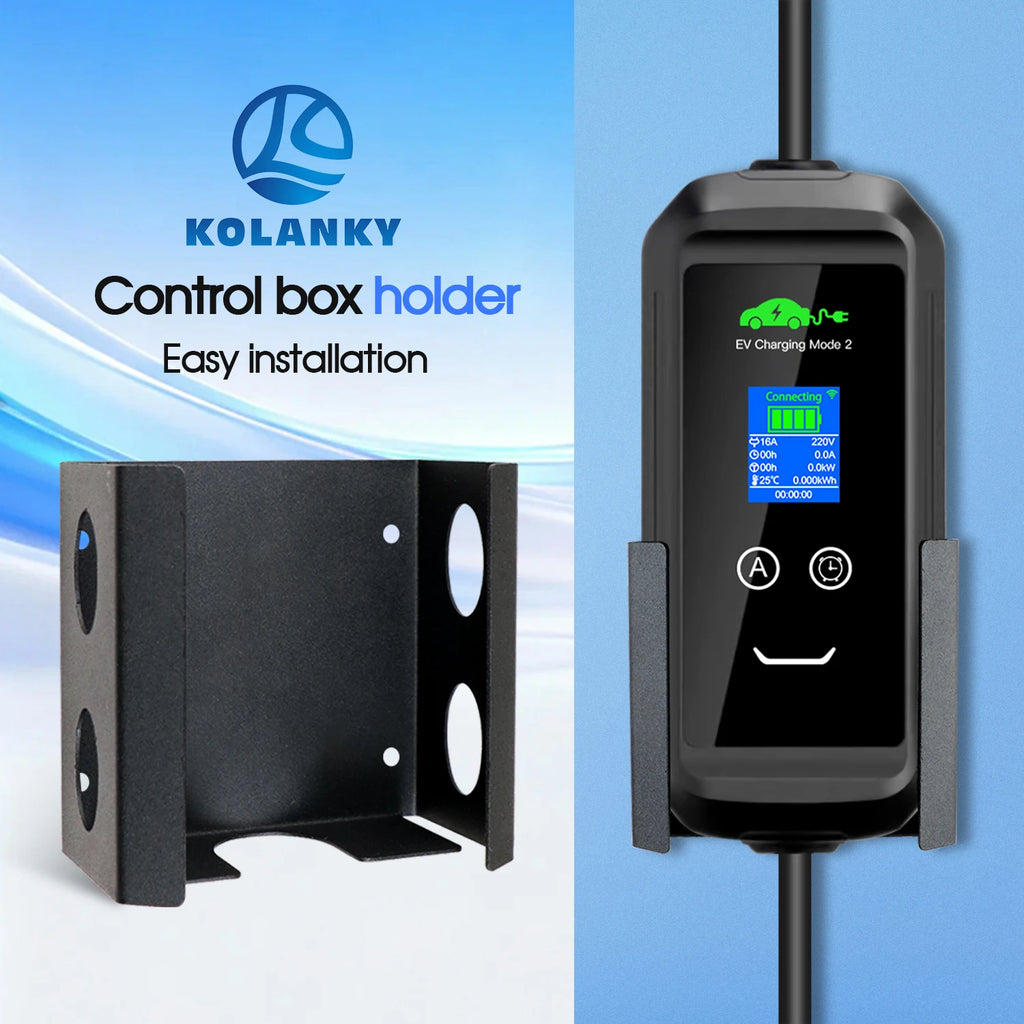 Kolanky Mobile Eletric Vehicle EV Charger Wallbox Control Iron Holder Easy Install