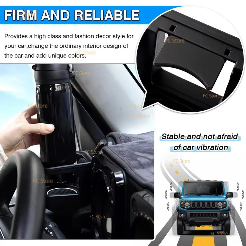 For Jimny 2019-2024 JB64 JB74 Car Outlet Dashboard Cup Holder Air Vent Mount Water Bottles Coffee Cup Vents Cup Rack