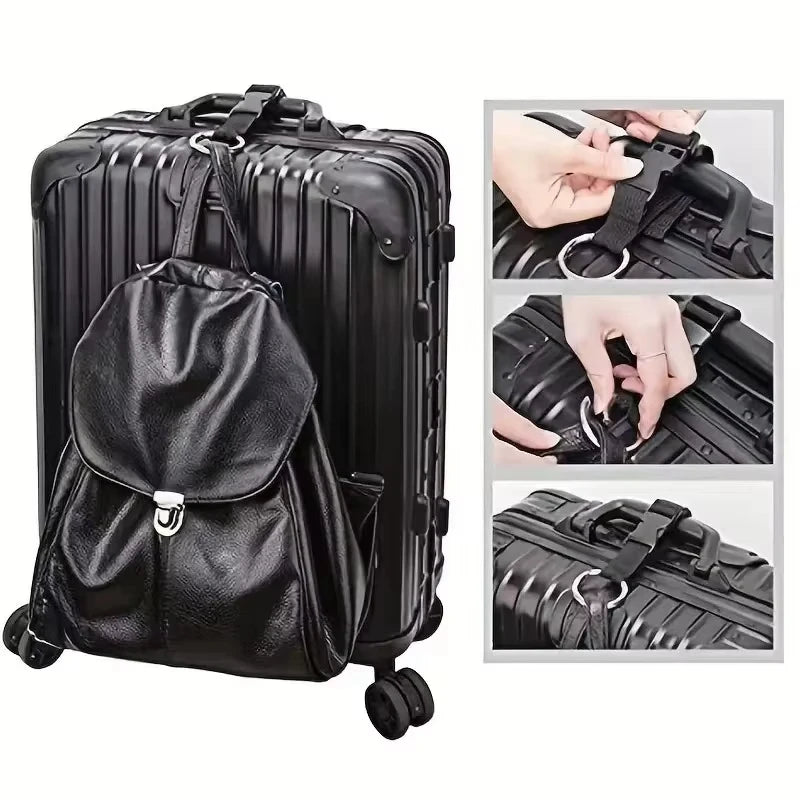 Multi Portable Travel Strap for Suitcases and Bags Anti-theft Buckle With Release Buckle Add-A-Bag Luggage Strap Belt Jacket