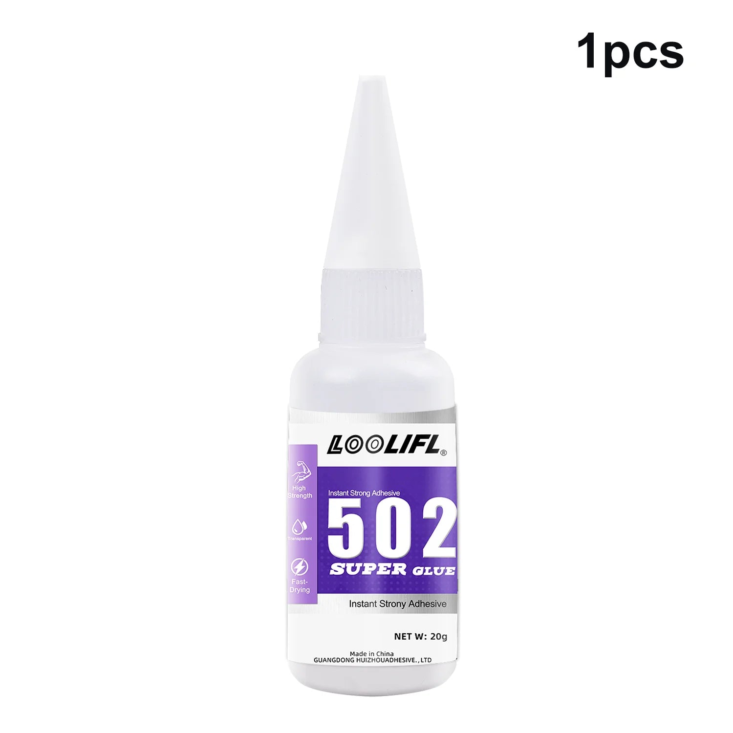 Loolifl 502 Super Glue Multi-Purpose Adhesive, Suitable for Metal, Plastic, Diy, and Small Craft Repairs 20g Quick-Drying Glue