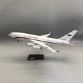 New 1/120 Scale 46cm Russian Il-96 Airplane Model Toy Kit Russian Air Force One Airplane Model for Collections Displays Gift