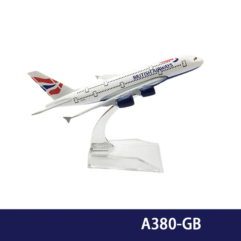 15CM Diecast Alloy A320 330 340 350 380 6Inch Airplane Model