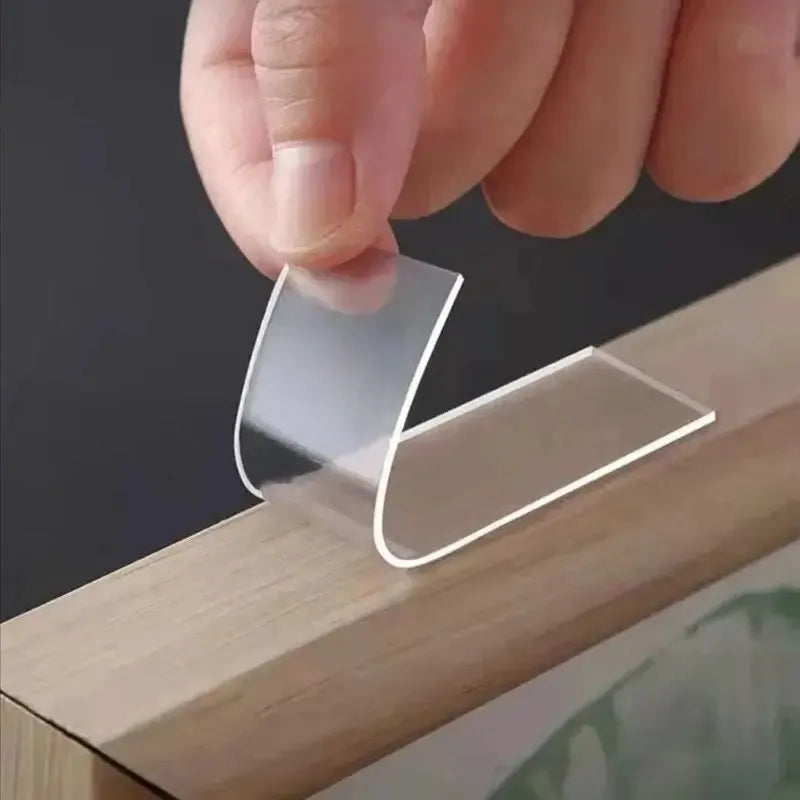 Reusable Double Sided Adhesive Tape Multifunctional Waterproof Transparent PVC Nano Tapes Strong Adhesive Office Home Supplies