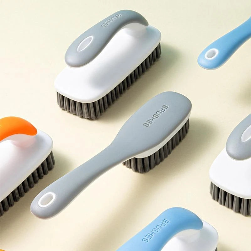 2Pcs Shoe and Laundry Brush Set Soft-Bristle Household Brush Multifunctional Cleaning Shoe Brush