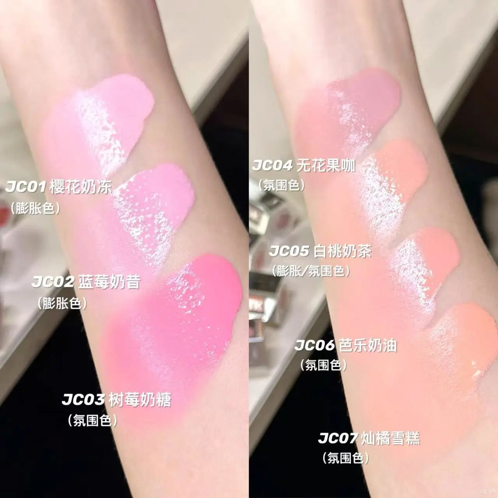 AZTK JC04 Water To Powder Liquid Blush Soft Matte Natural Flush Brightening Cheek Tint Lightweight Blendable Waterproof Makeup