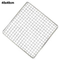 New Nonstick Iron Wire Grill Racks Reusable Nonstick Grill Net Square BBQ Roasting Net