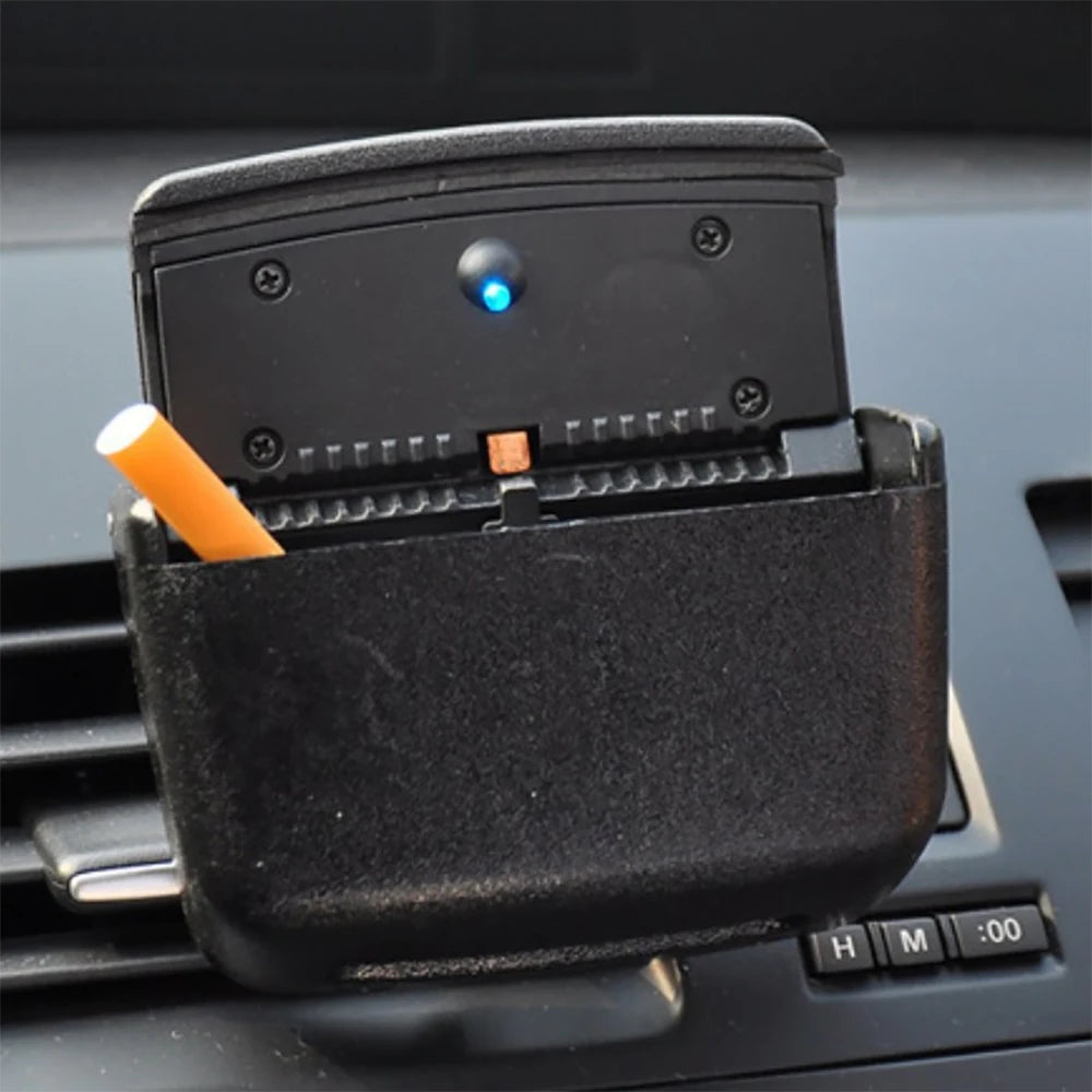 Universal Car Ashtray With LED Lights Auto Cigarette Smokeless Portable Ash Tray With Cover Creative Multi-function Car Supplies
