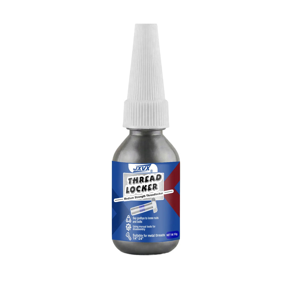Medium strength blue liquid fillet brakes, removable; Thread adhesive sealant to prevent loosening and rust; 50/10 ml bottle; anti-rust; component replacement sealant.