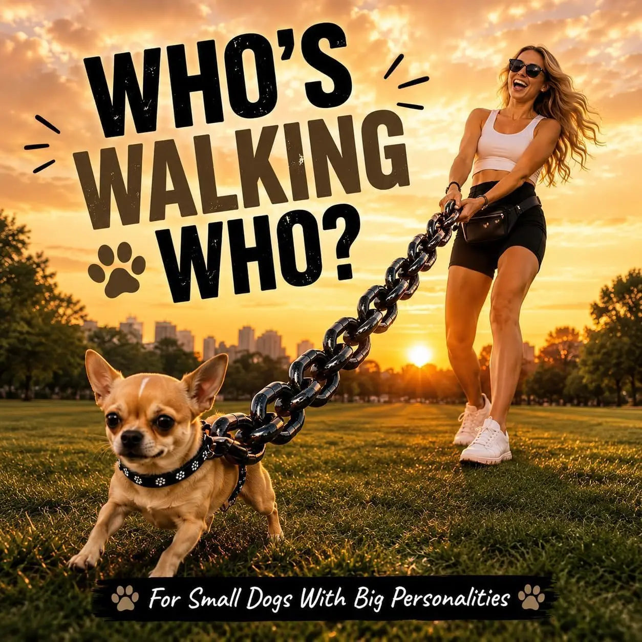 Fake Chain Dog Leash, Giant Chain Leash for Small Dog Funny, Big Chain Dog Leash Funny, Plastic Imitating Iron Chains