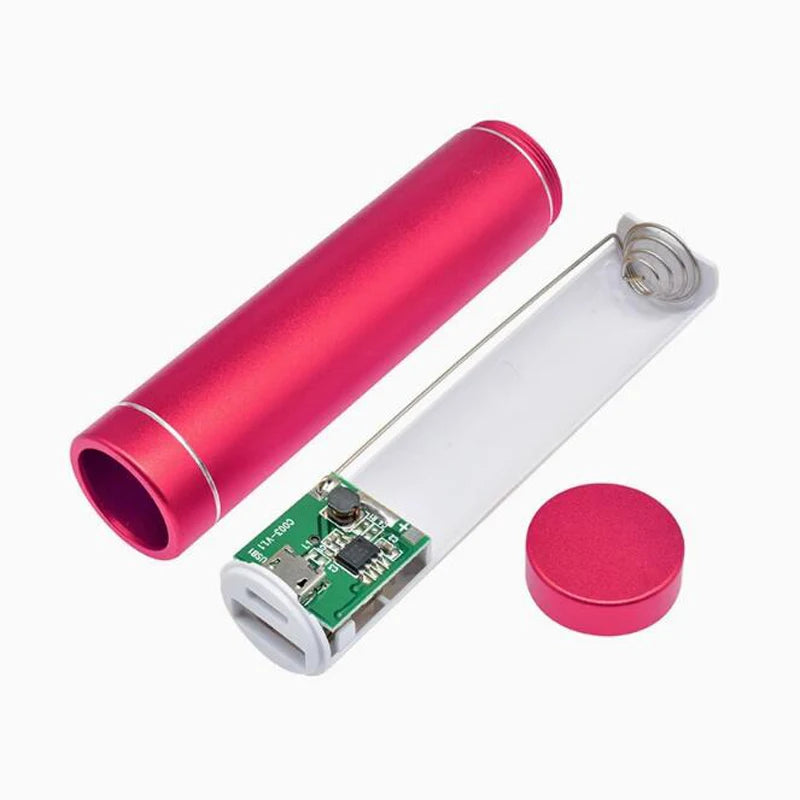 USB mobile power box welding-free 18650 battery charger DIY kit mobile power battery charging treasure box