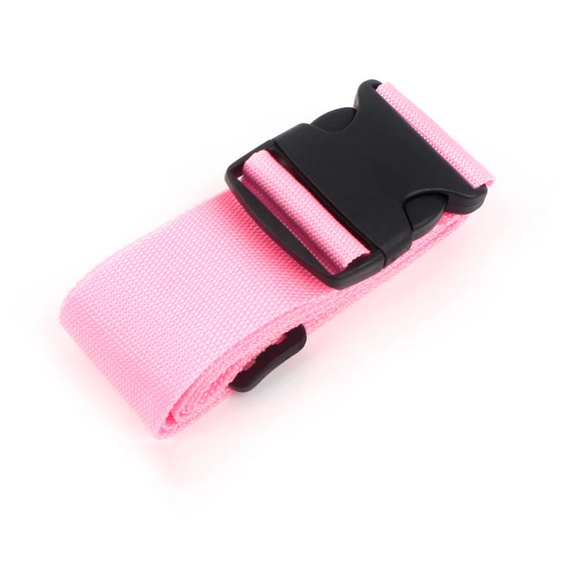 Straight Shaped Luggage Straps for Suitcase, Polyester Luggage Belt with Adjustable Release Buckle Travel Accessory