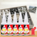 LOOLIFL 502 Super Glue Instant Strong Adhesive for Stone Marble Granite Rock Crafts Repair Quick Drying Clear Glue