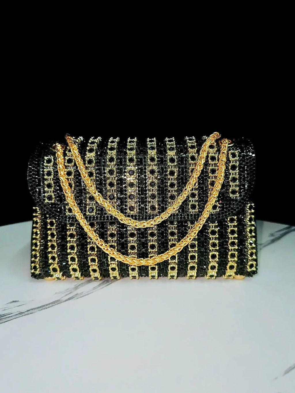 Evening Dress Rhinestone Clutch Bag with Diamond Chain, Cheongsam Bag, Crossbody Evening Bag, Women's Handbag, Cross-Border Evening Bag