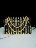 Evening Dress Rhinestone Clutch Bag with Diamond Chain, Cheongsam Bag, Crossbody Evening Bag, Women's Handbag, Cross-Border Evening Bag