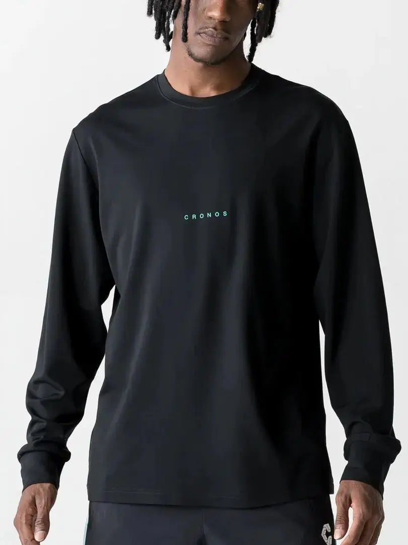 Oversized Fitness Comfortable Gym Training Bodybuilding Men's Breathable Loose Long Sleeves Cotton T-shirt Sports Muscle Shirts