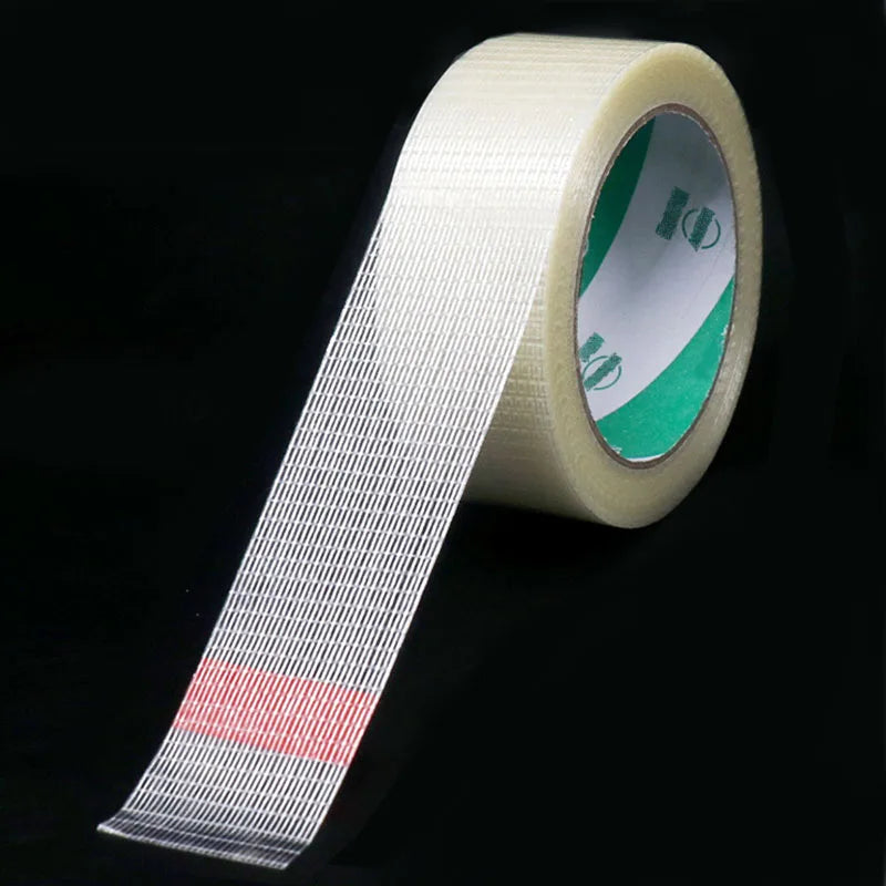1 piece mesh/stripe fiber tape 10mm-60mm wide 50m long lithium battery mold home appliances bundling and fixing