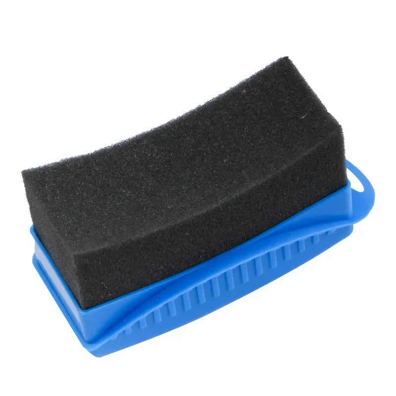 Car Wheel Polishing Waxing Sponge Brush ABS Car Tire Washing Cleaning Brushes Contour Detailing Dressing Applicator Pad