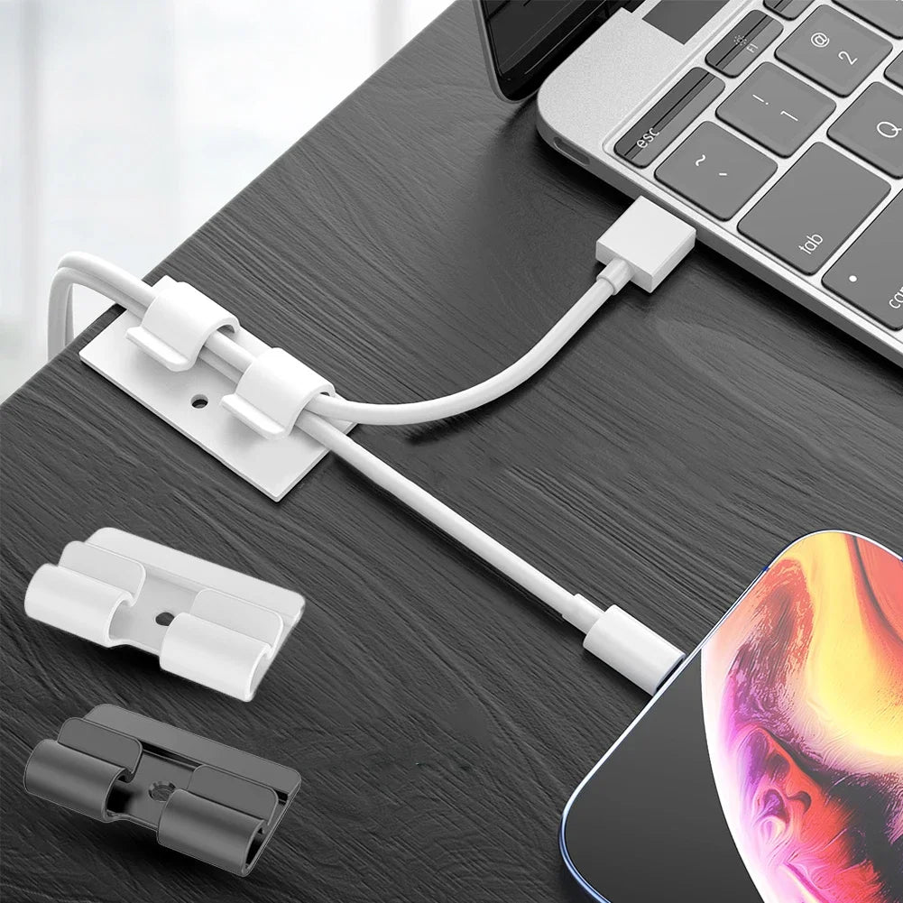 10Pcs Self Adhesive Cable Organizer Hook Light String Clip Heavy Duty Cable Clip Outdoor Waterproof Light Strip Rope Wire Fixer