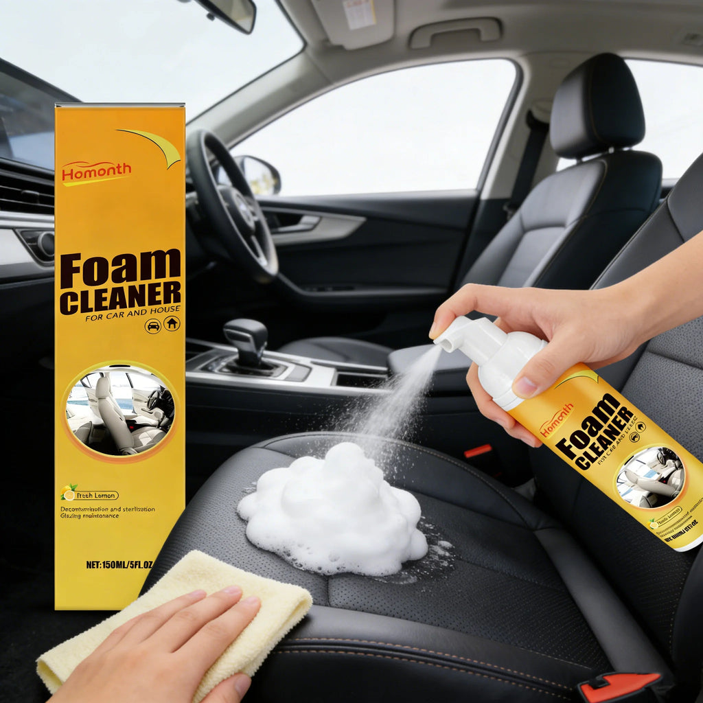 KMIND Car Interior Foam Cleaner 60ml/150ml Multi-Purpose All-in-One Cleaner for Leather Seats, Upholstery, Dashboard & Carpet