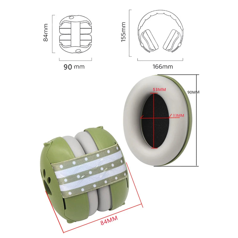 Dog Ear Muffs for Hearing Protection Noise Cancelling Headphones Calming Earmuffs for Thunder Firework Hunting Cars Noise