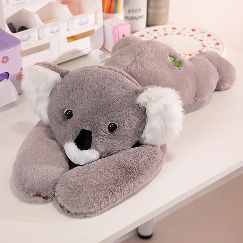 50/60/65cm Long Arm Stuffed Animal Arm Weighted Soft Plush Pillow Raccoon Koala Bear Sloth  Dinosaur Gift for Boys and Girls