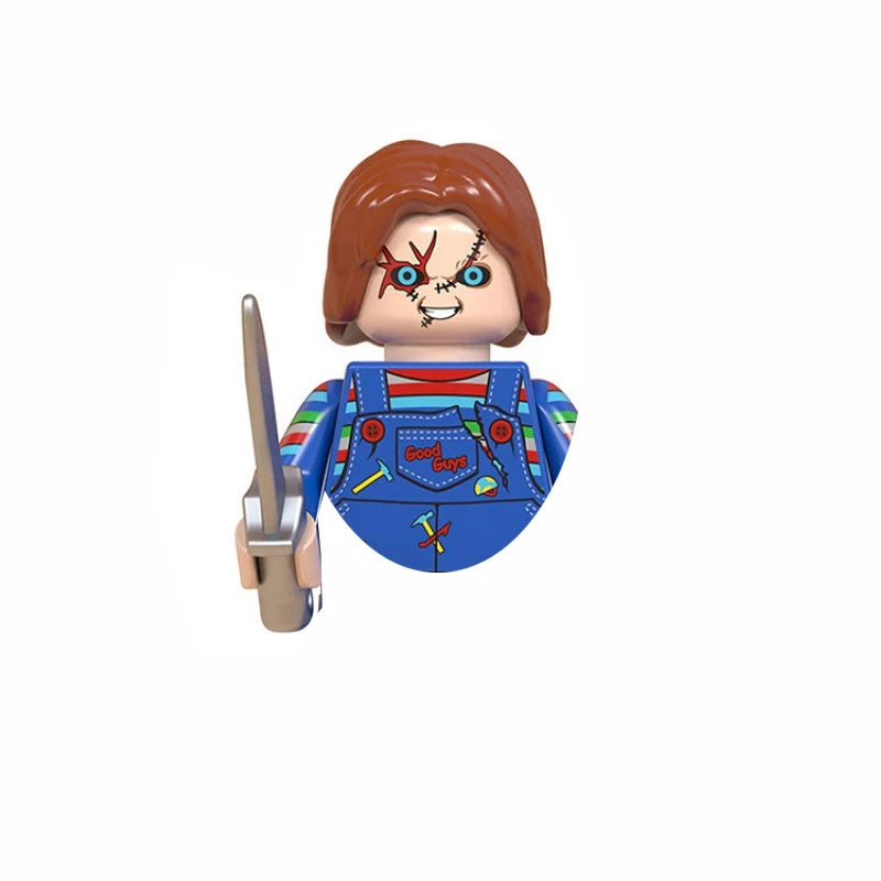 WM839 Horror Movie Zombie Building Blocks Bricks Dolls Mini Action Toy Figures Assemble Blocks Kids Gifts