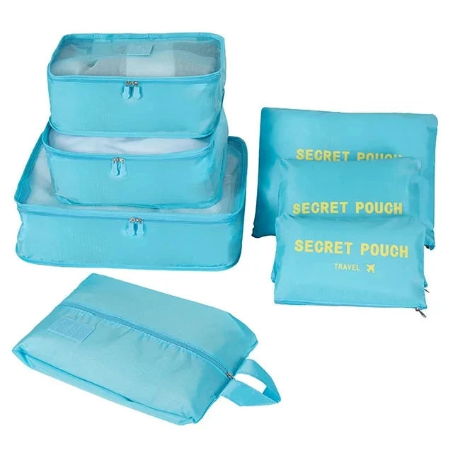 6/7PCS Set Travel Organizer Storage Bags Multifunction Packing Cube Bag For Clothes Tidy Portable Wardrobe Suitcase Pouch Case