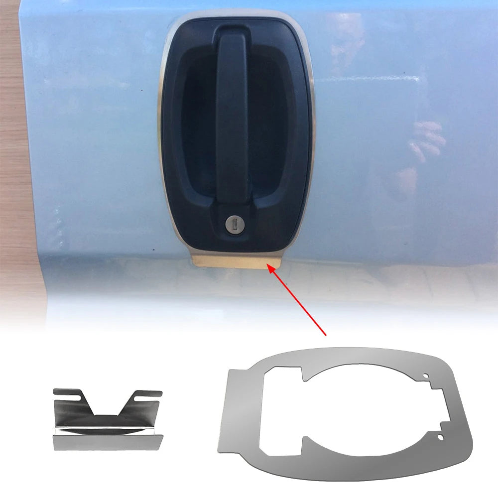 Car Door Handle Pro Plate for Citroen Relay/Fiat Ducato/Peugeot Boxer 07-Onwards Door Handle Anti-Theft Pro Plate Door Handles