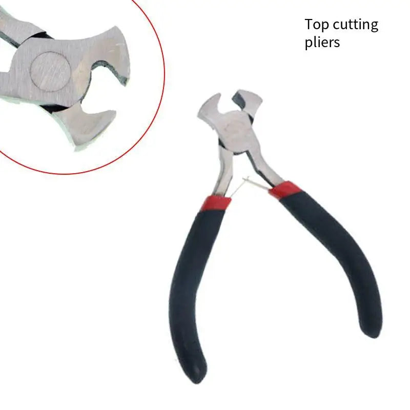 4.5 Inch Mini Small Pliers with Teeth and Pointed Nose Pliers Handmade Small Flat Mouth Pliers Jewelry Pliers Extended Toothless
