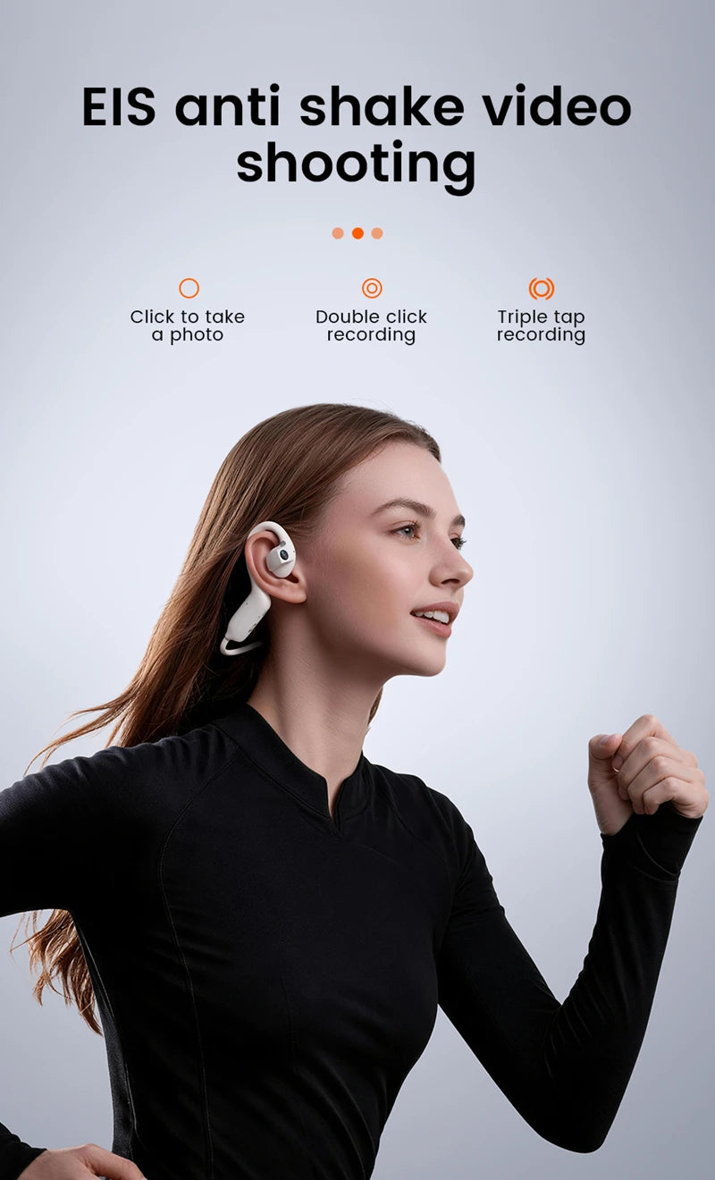 E12 Smart AI Earphones 800W Camera Video HIFI Bluetooth Music AI Translation Q&A Image Recognition Sports Earphones