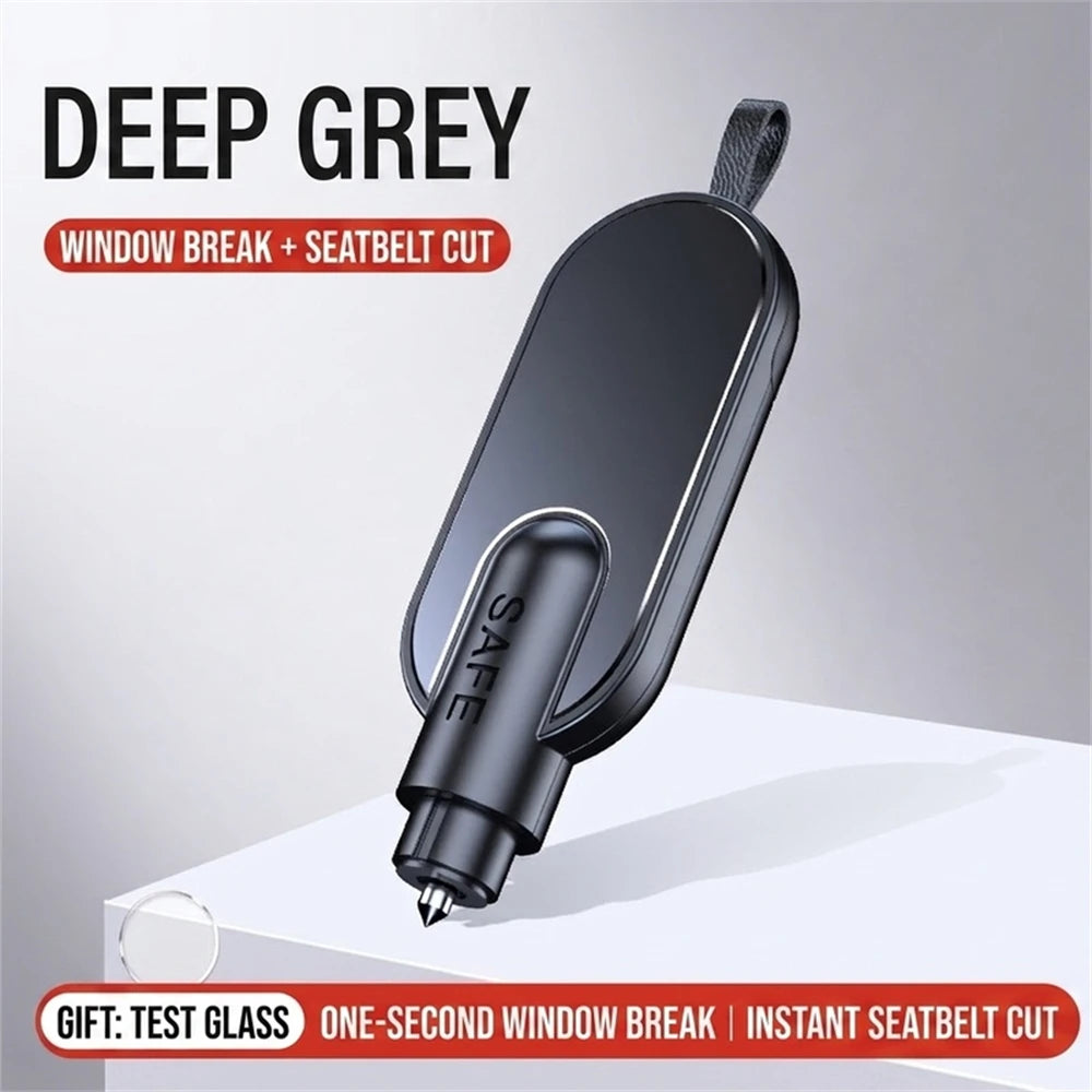 2026 Car Escape Tool Key Chain Car Glass Breaker Concealed Seat Belt Cutting Tool Auto Crash Survival Safety Device