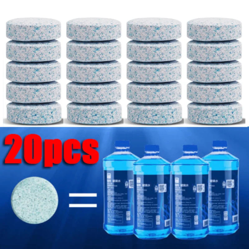 Car Washing Solid Effervescent Tablets Windshield Windscreen Cleaner Home Car Window Glass Dust Washing Solid Detergent