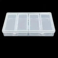 1pc Adjustable Dividers Clear Plastic Storage Organizer Box - Craft & Sewing Supplies Container with Removable Compartments