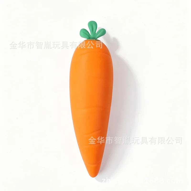 Realistic Giant Carrot Squishy Toy, Imitation Fruit Squishy Stress-Relief Soft Gel Plaything